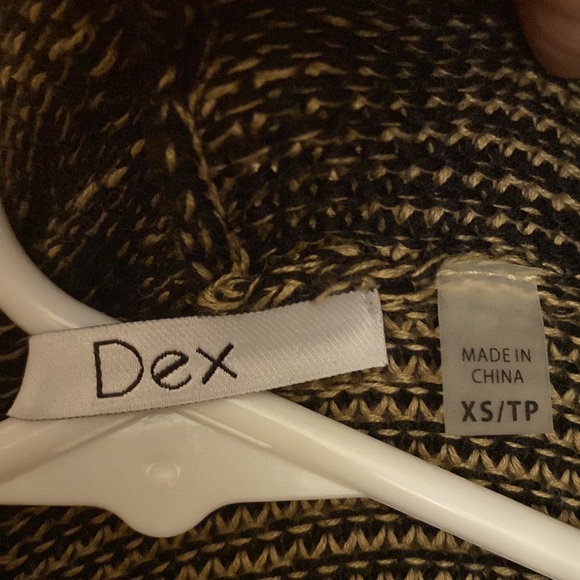2/$15 XS Dex Brown & Black Cowl Turtleneck Sweater - Picture 3 of 4